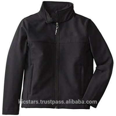 Black Polyester Kids Jacket