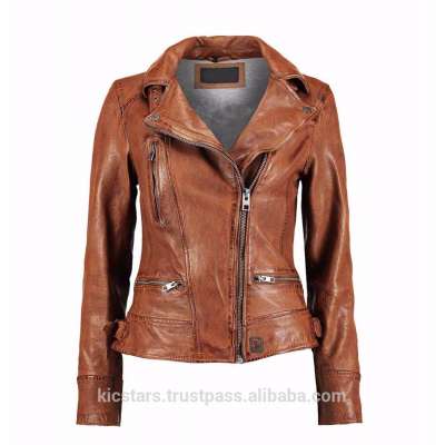 Ladies Quilted Leather Jackets